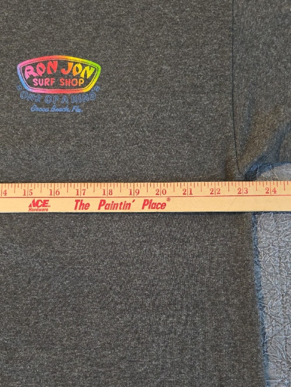 Ron Jon Charcoal Gray Short-Sleeve Tee with Neon Logo - Picture 4 of 5